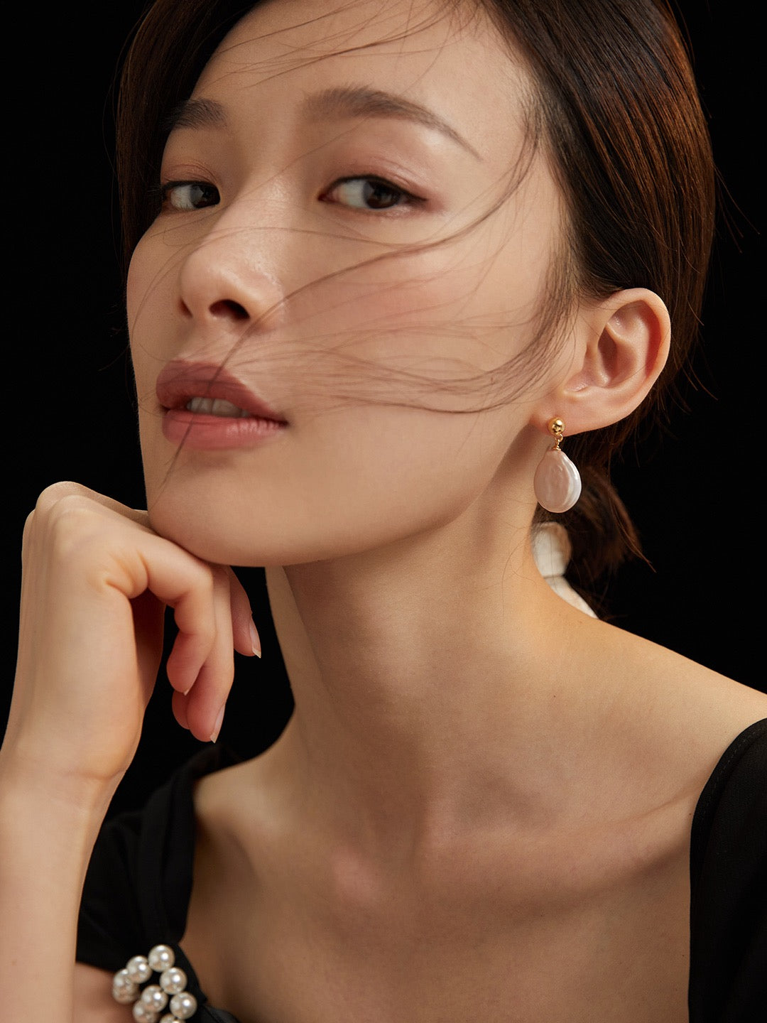 Chic Elegance Baroque Pearl Earrings