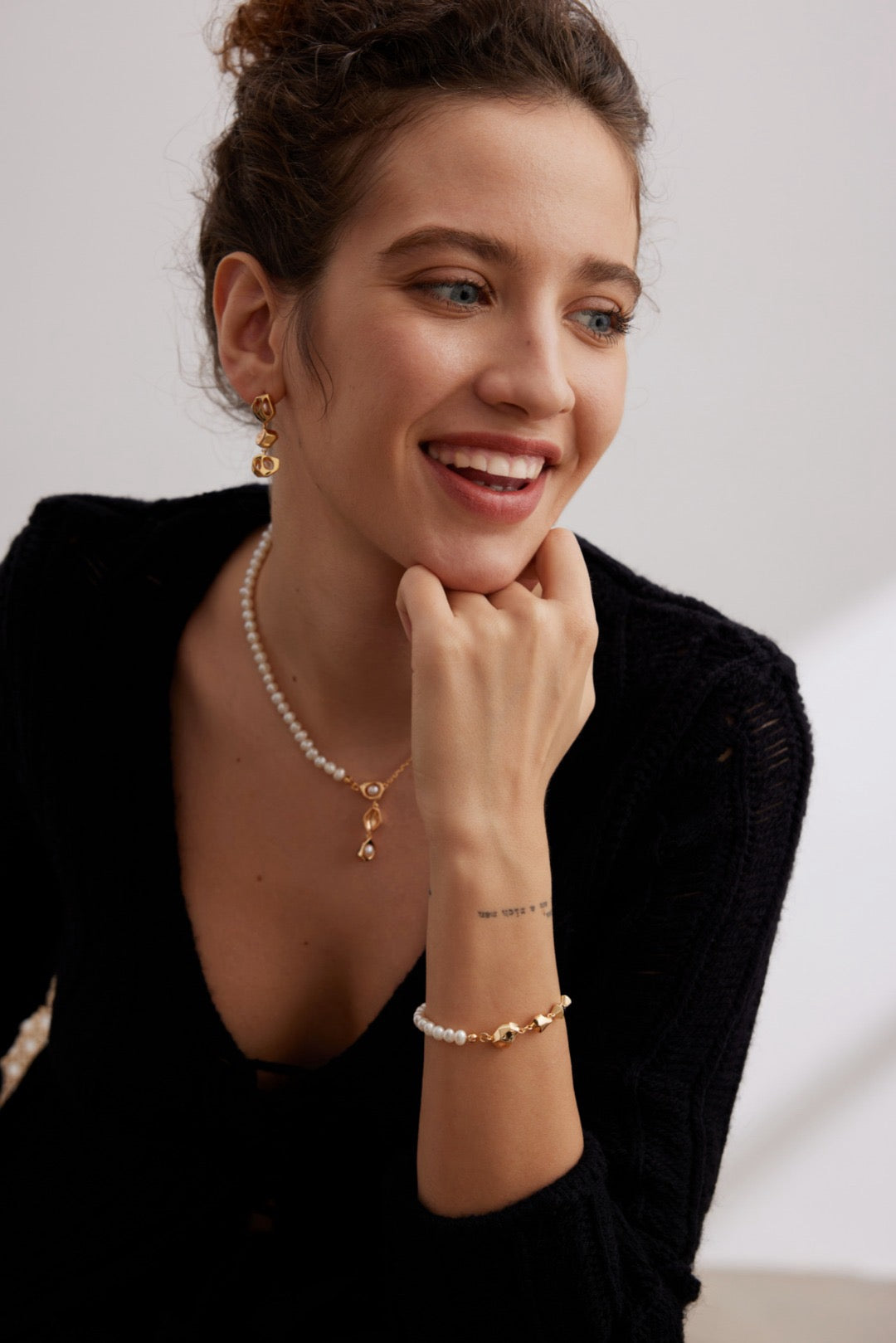 Chloe Silver and Pearl Bracelet