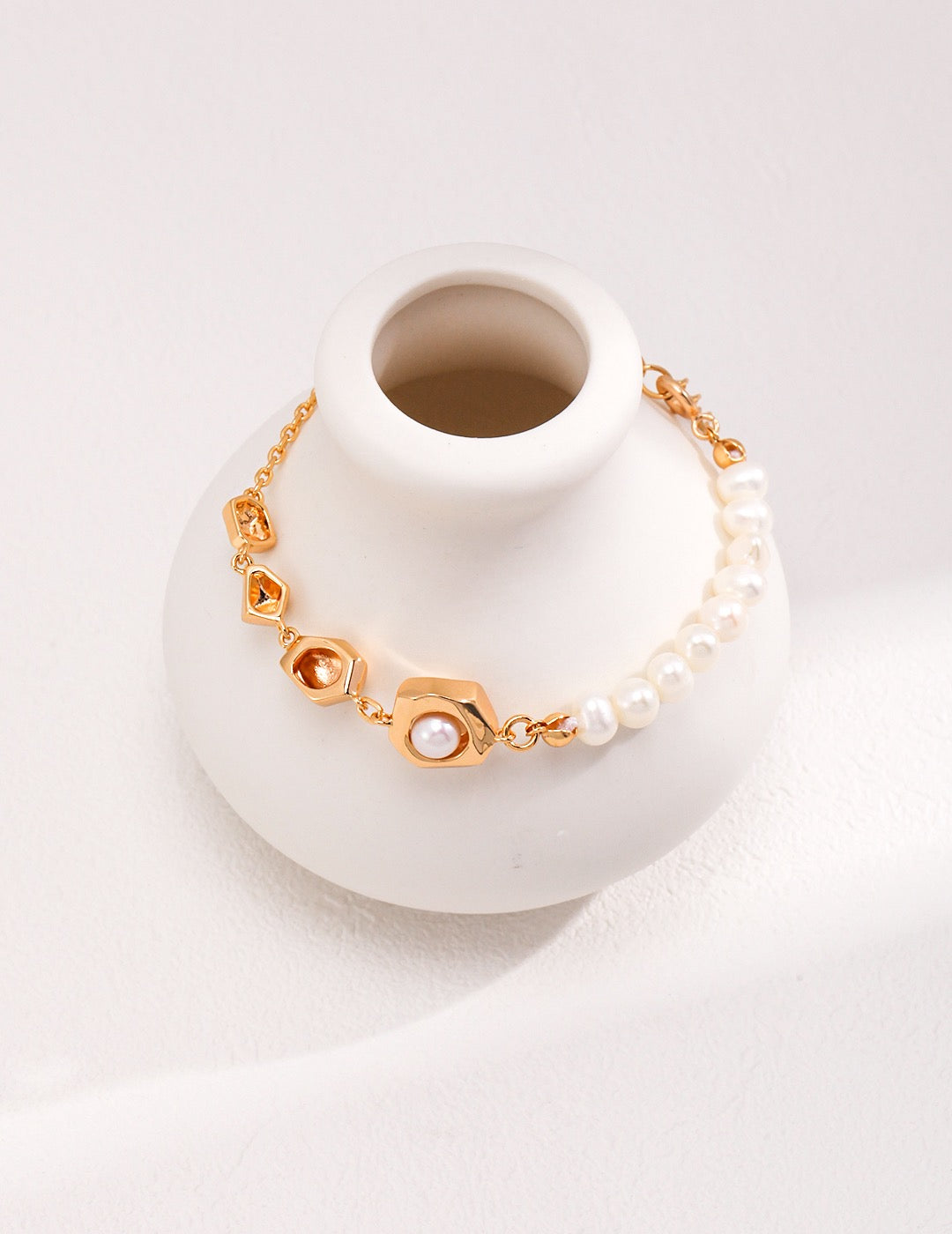Chloe Silver and Pearl Bracelet