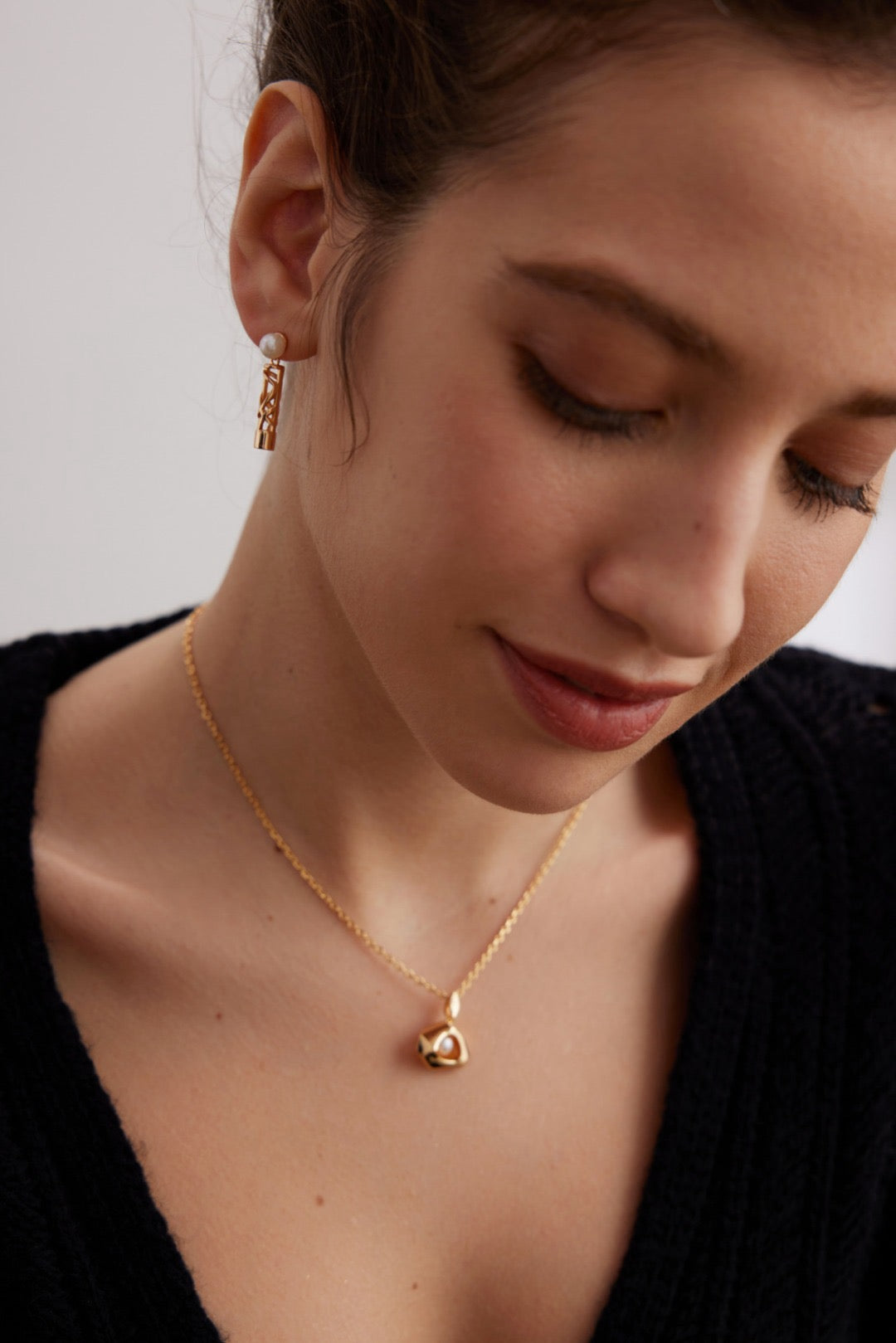 Vivienne Silver and Pearl Earring
