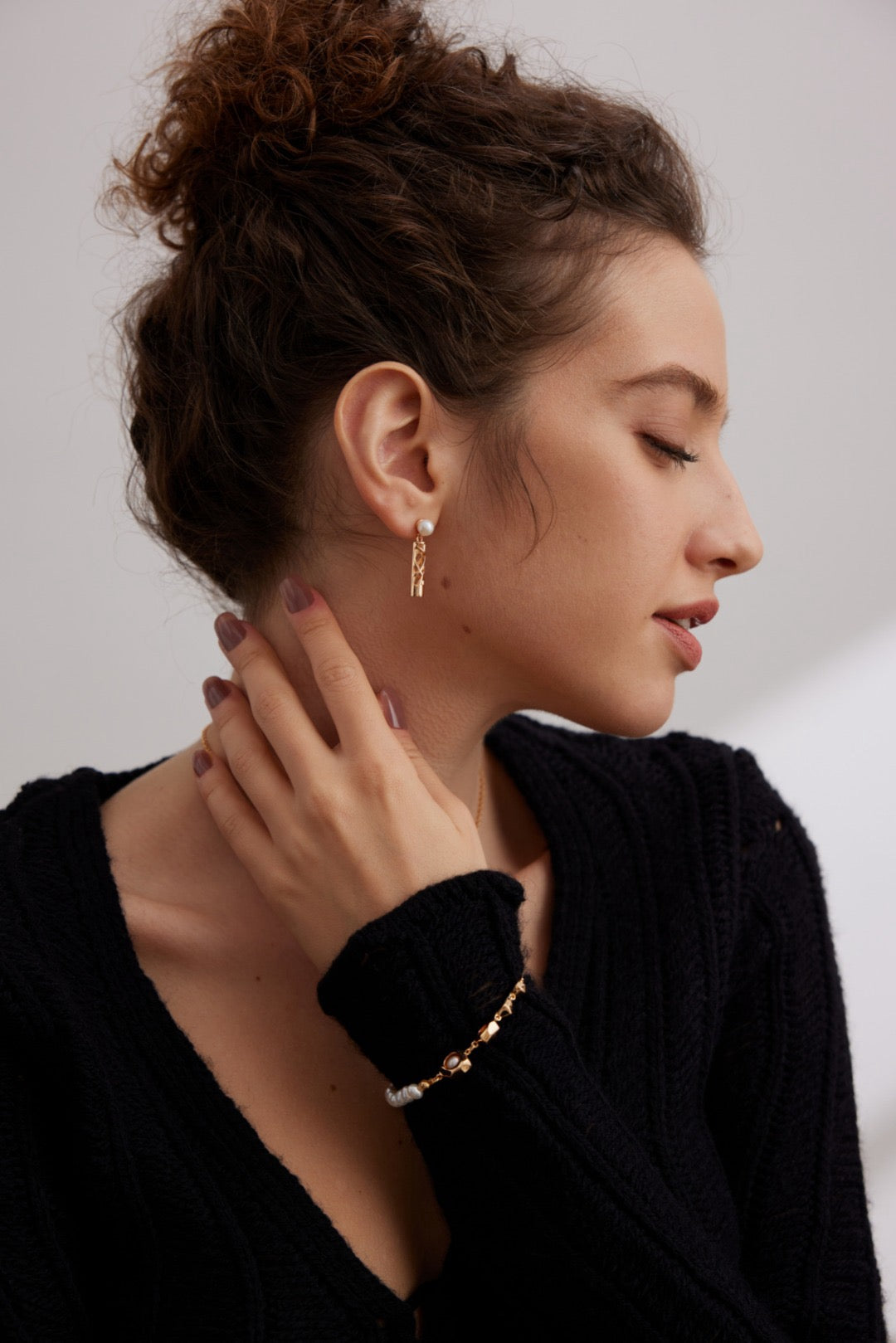 Vivienne Silver and Pearl Earring