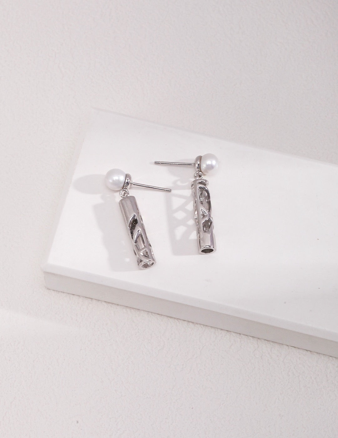 Vivienne Silver and Pearl Earring