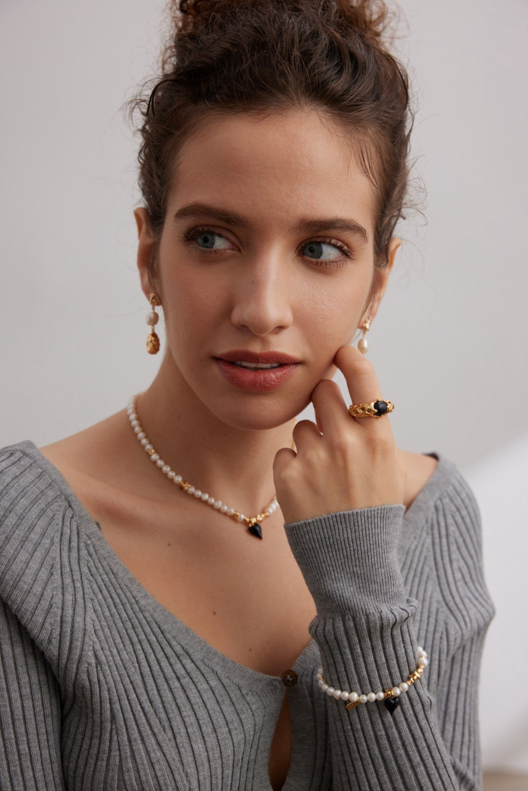 Baroque Blossom Pearl Earrings