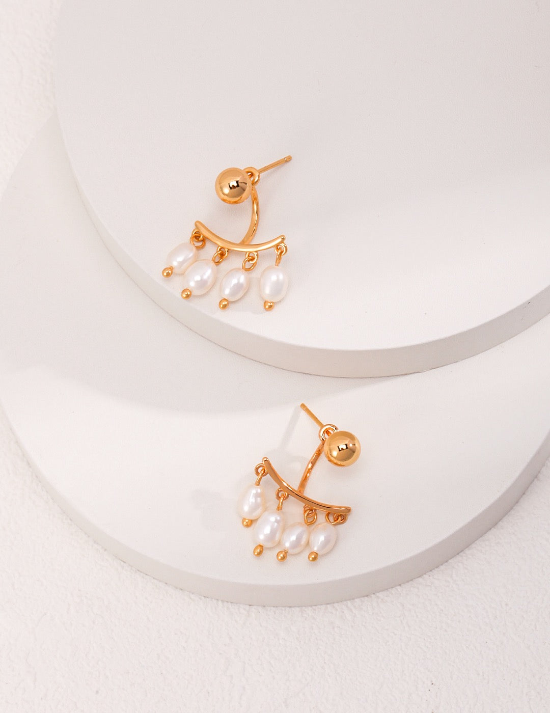Roman Sunlight Pearl Earrings