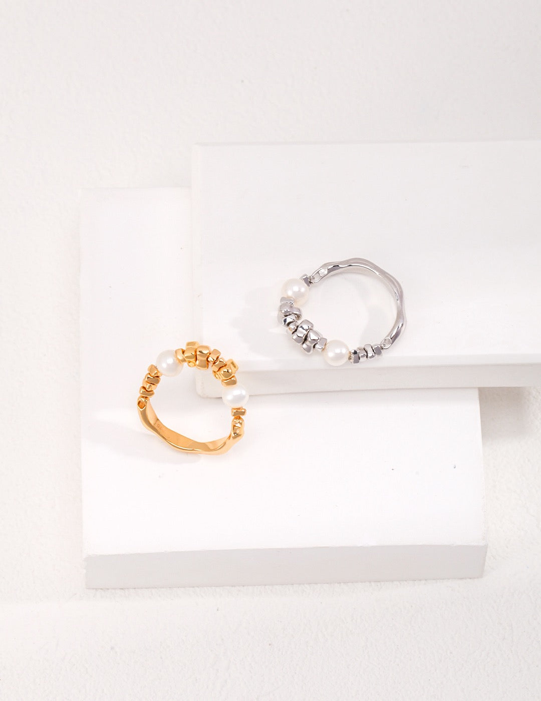 Lustrous Pearl Sparkle Ring