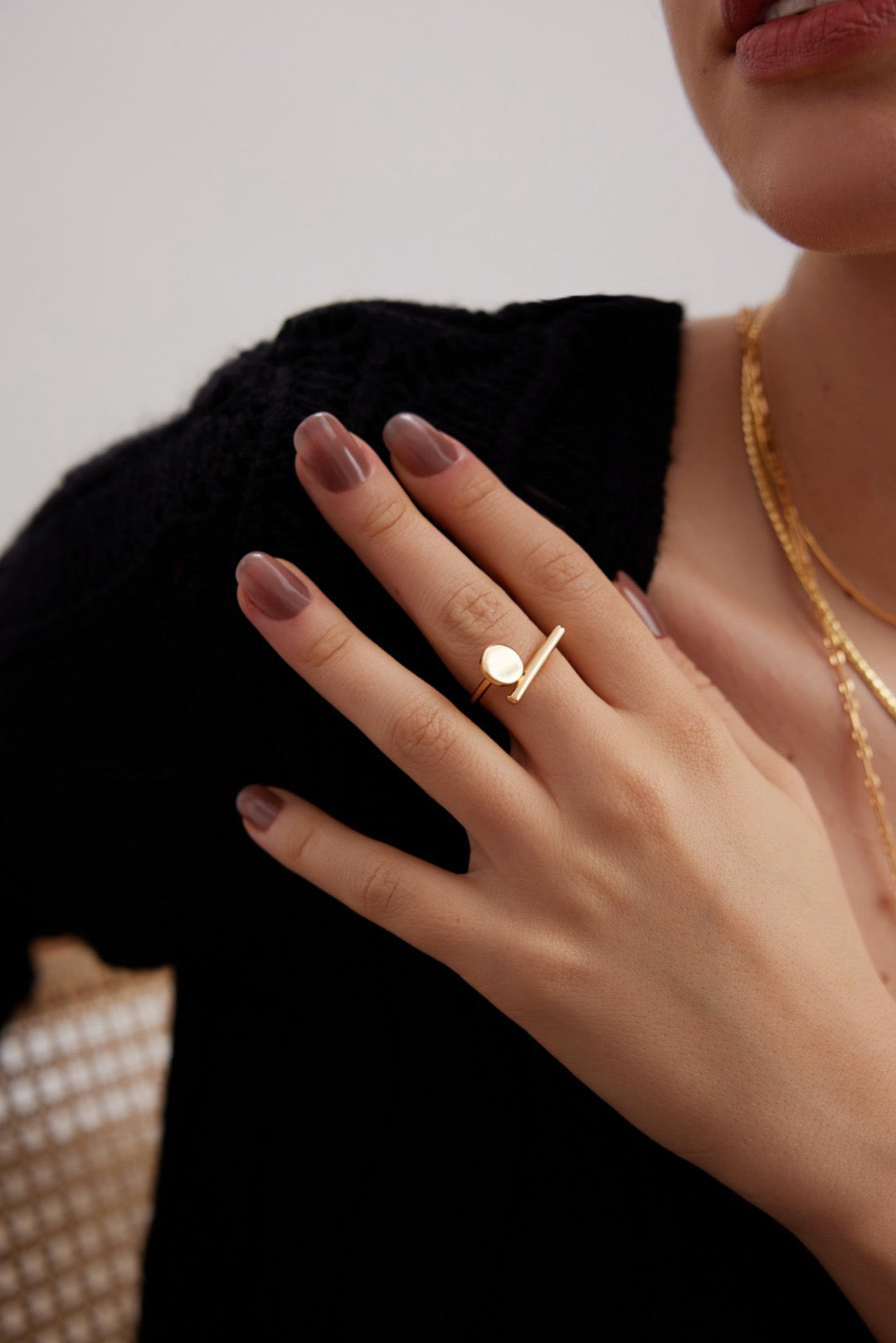 Harmony Geometric Silver Ring