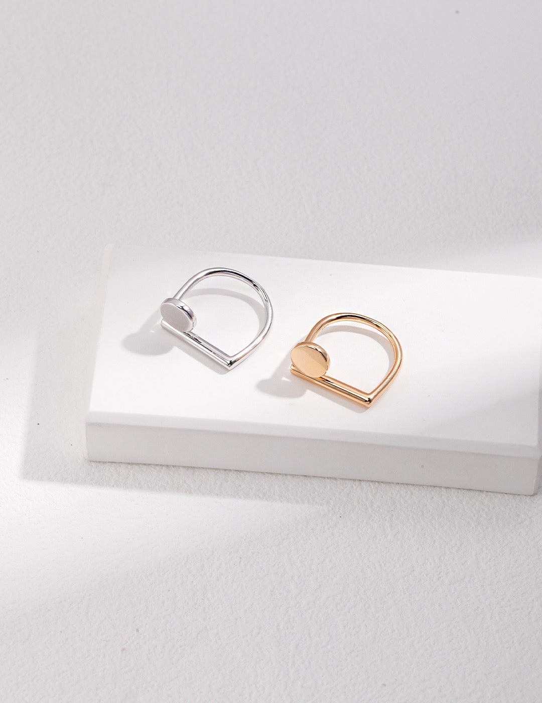 Harmony Geometric Silver Ring