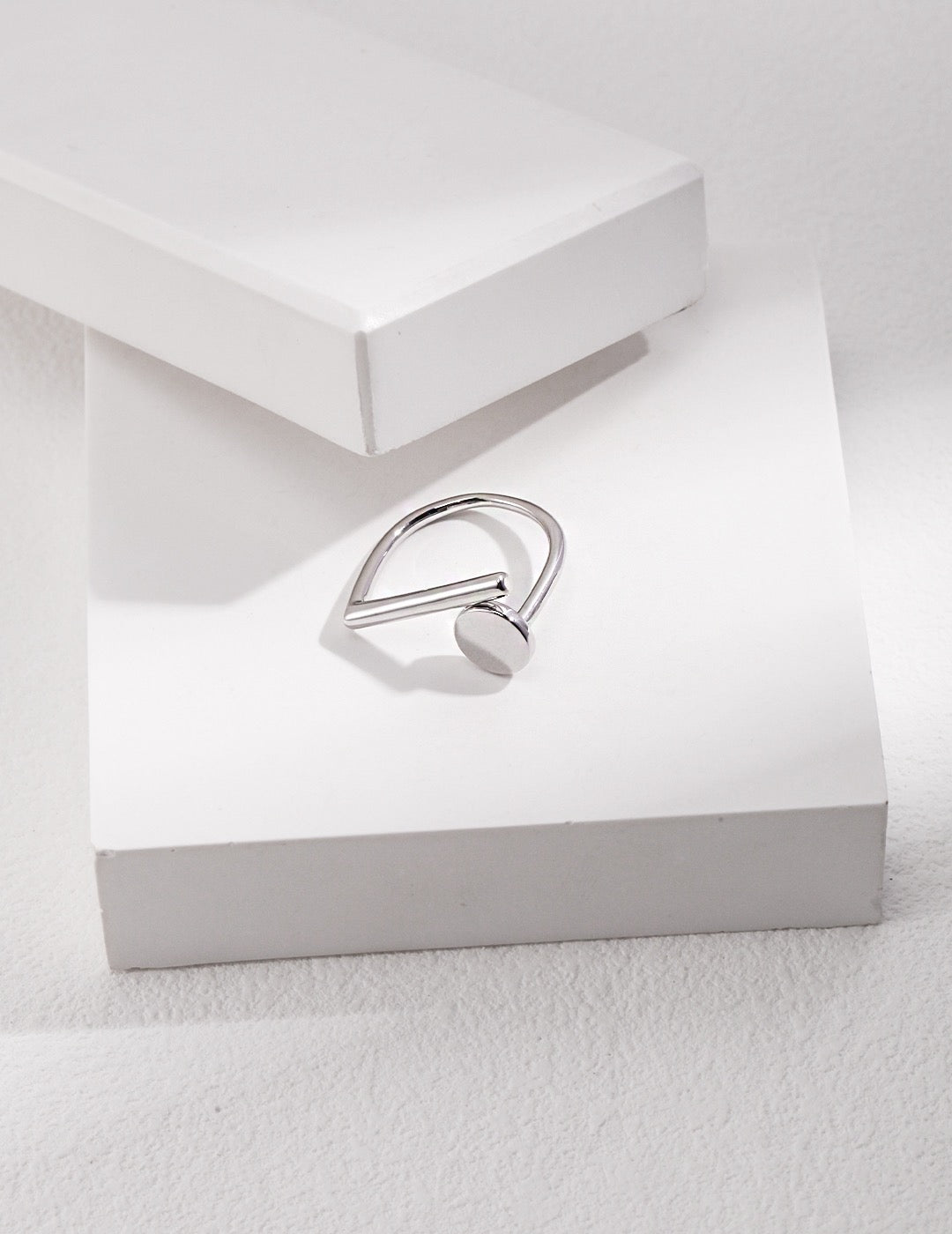 Harmony Geometric Silver Ring
