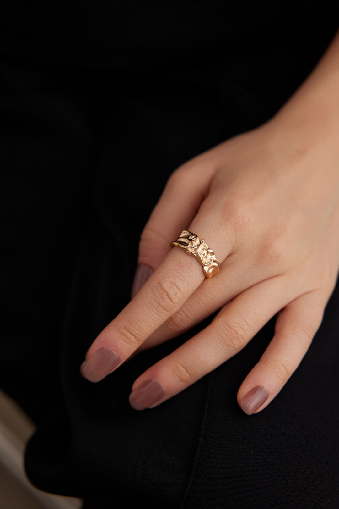 Vintage Foil Texture Ring