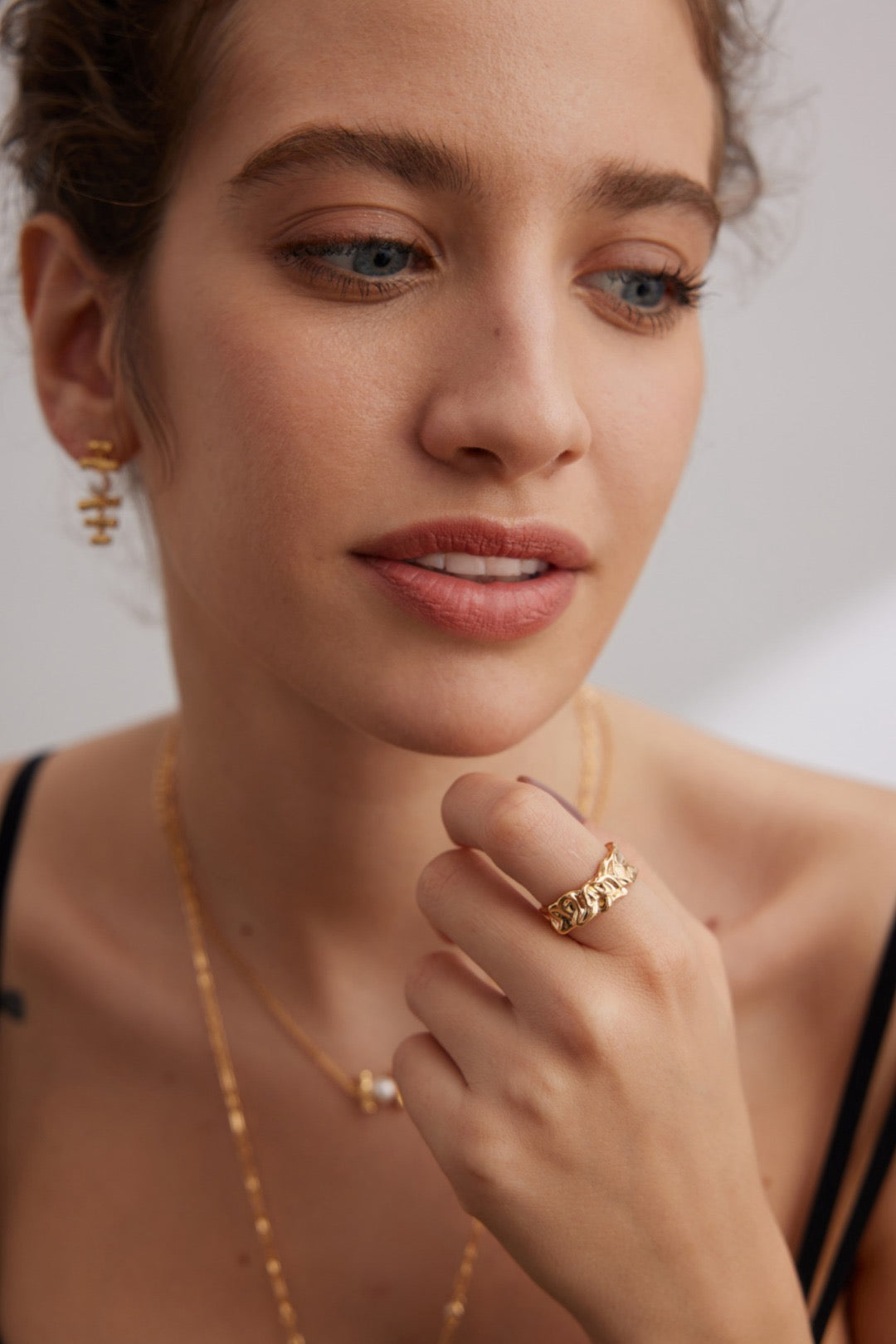 Vintage Foil Texture Ring
