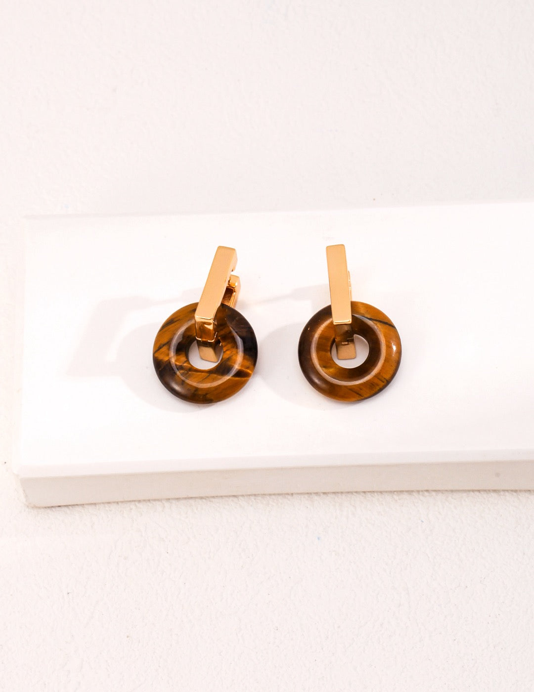 Earthen Aura Tiger's Eye Earrings