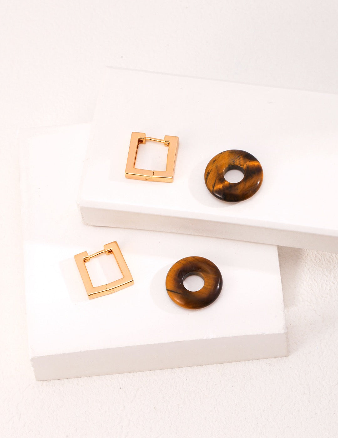 Earthen Aura Tiger's Eye Earrings