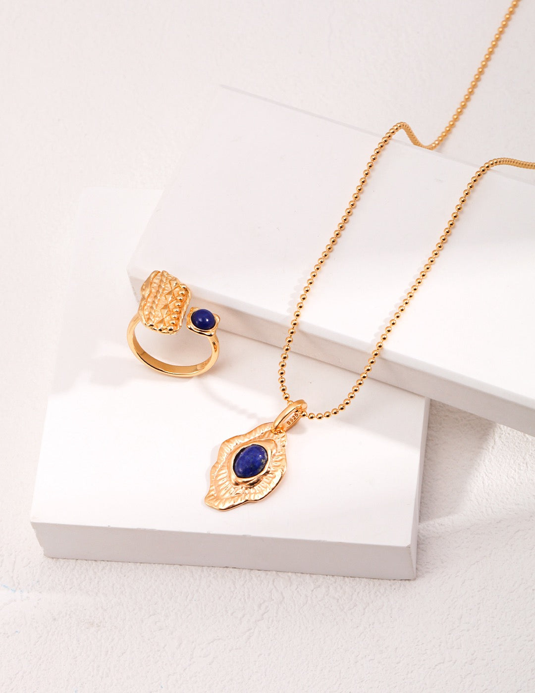 Lapis Lazuli Silver Pendant Necklace