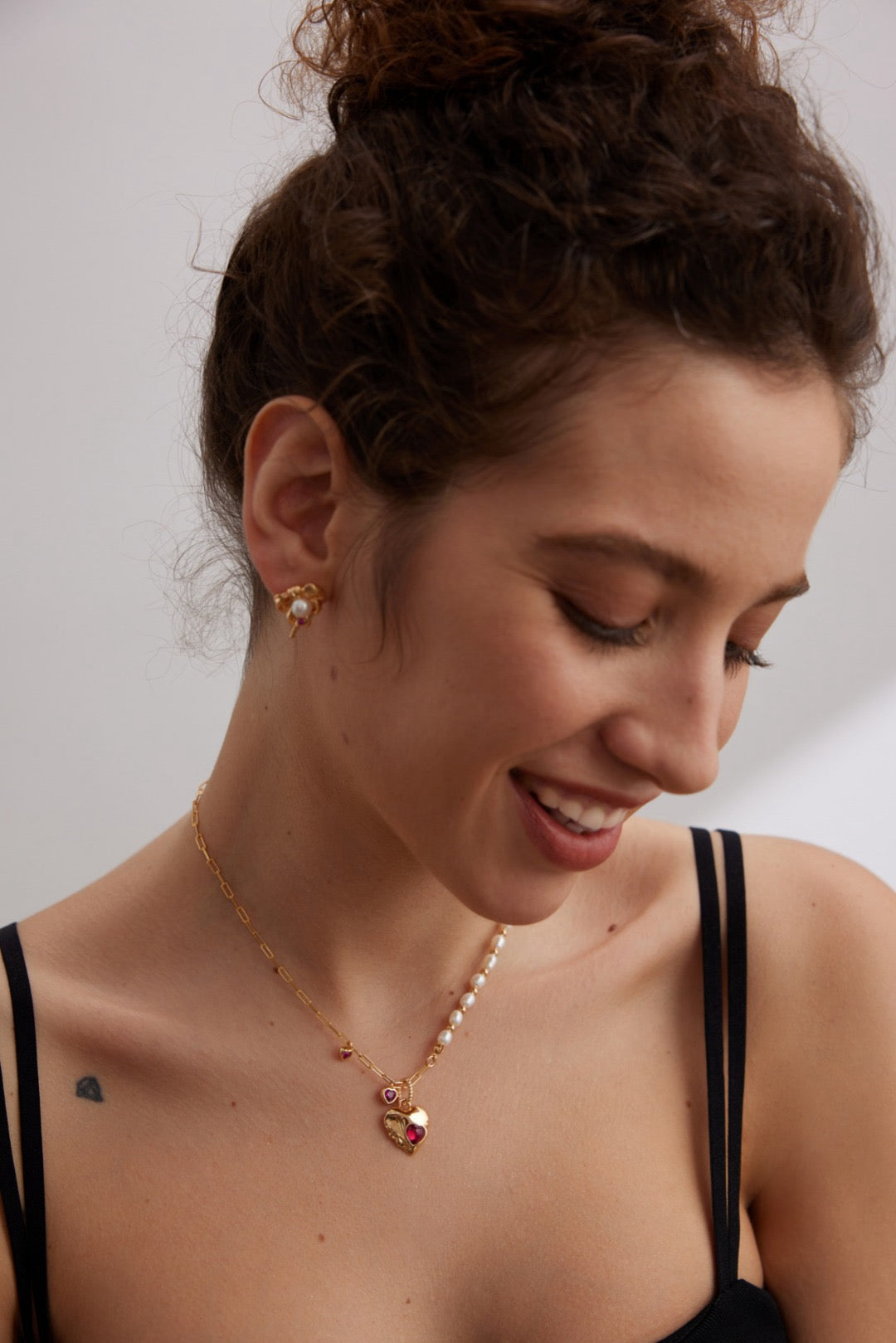 Red Agate Heart Necklace