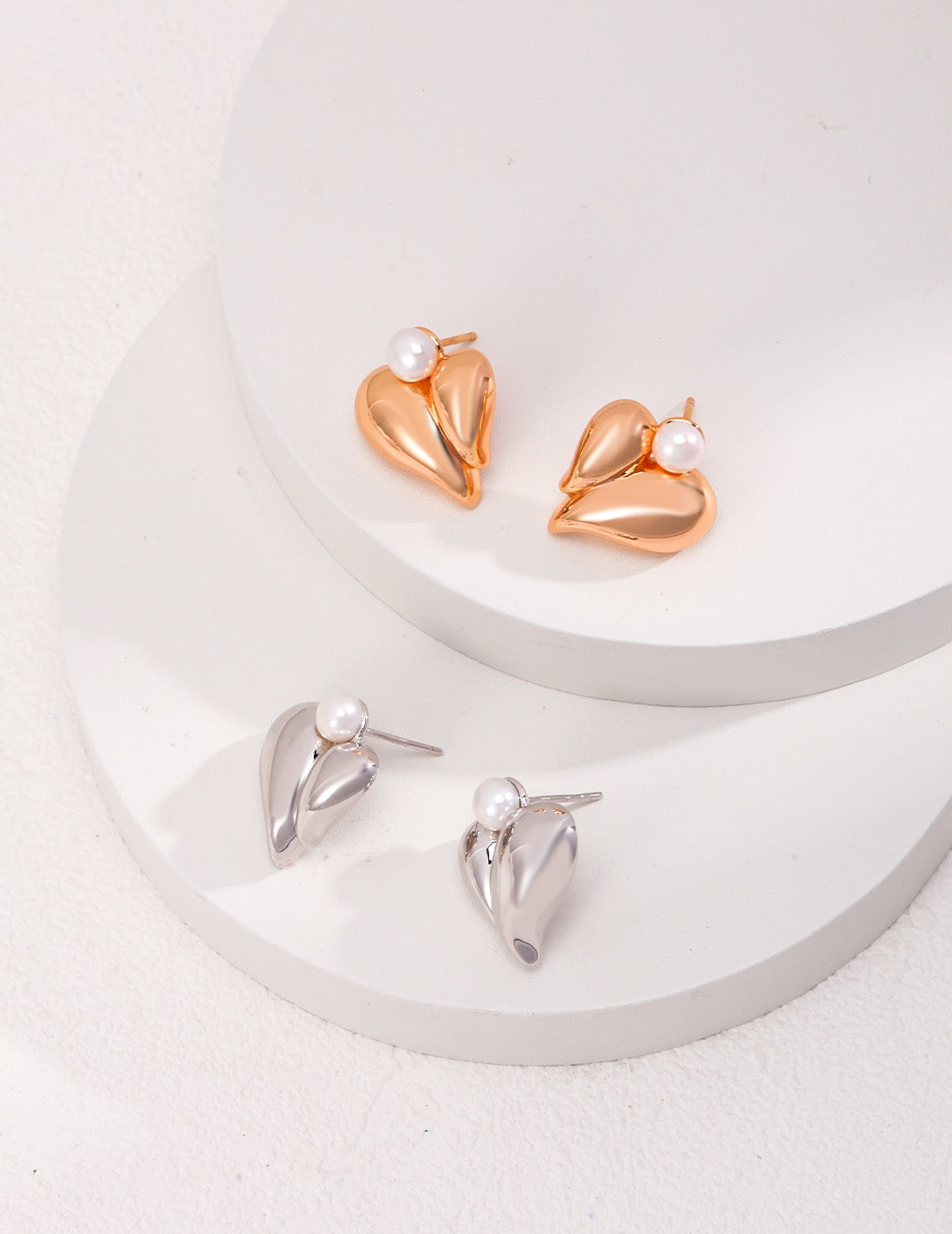 Flameheart Pearl Earrings