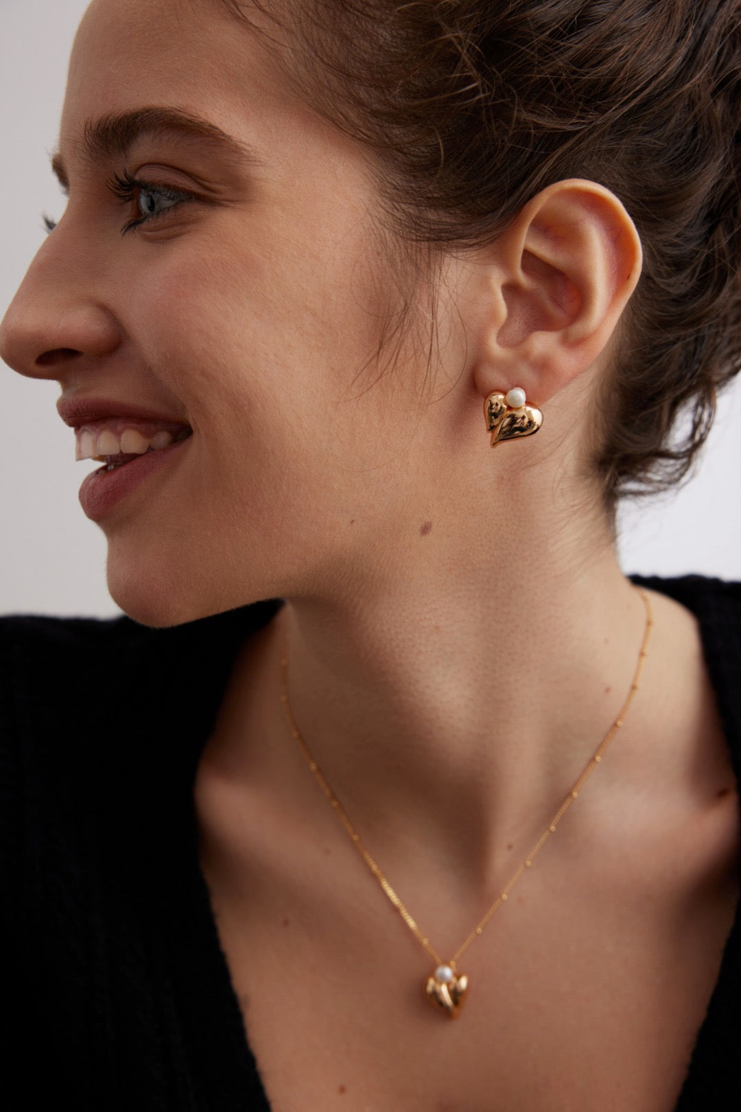 Flameheart Pearl Earrings