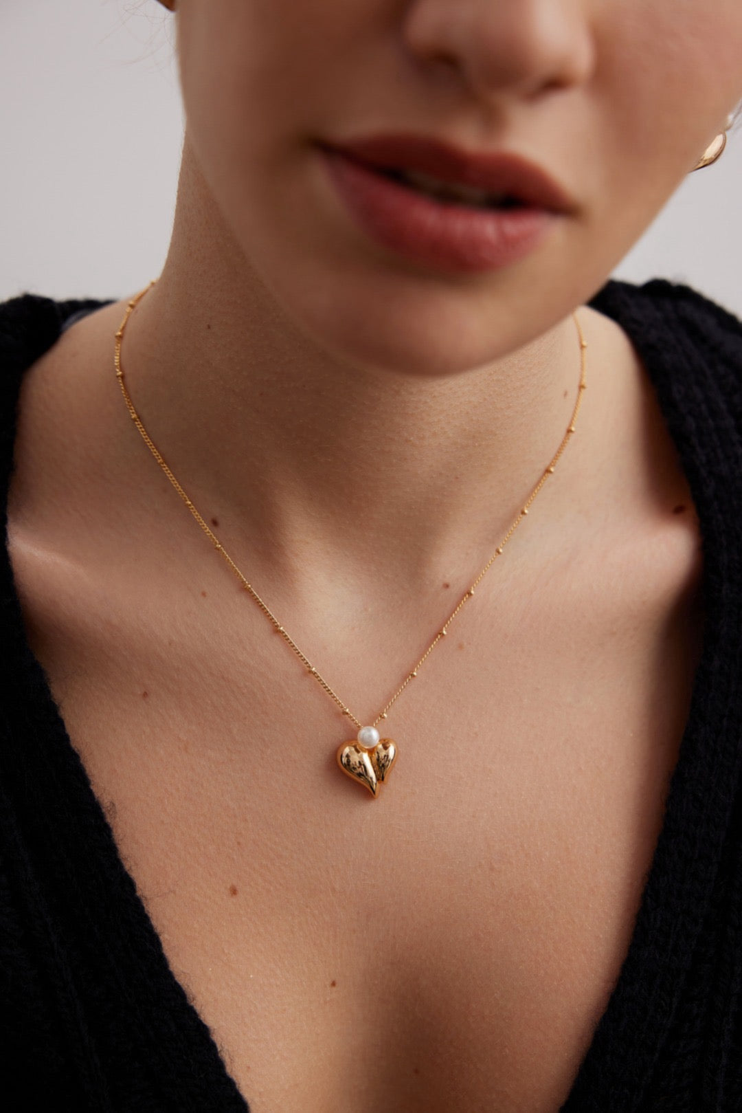 Flameheart Pearl Necklace