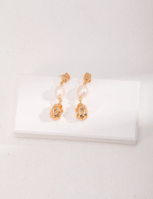 Baroque Blossom Pearl Earrings