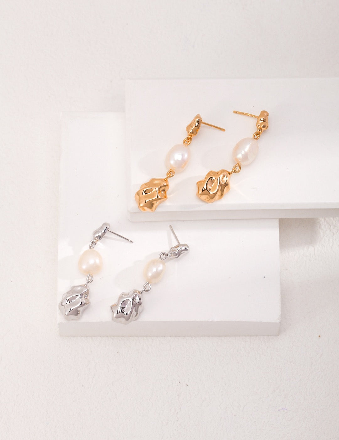 Baroque Blossom Pearl Earrings