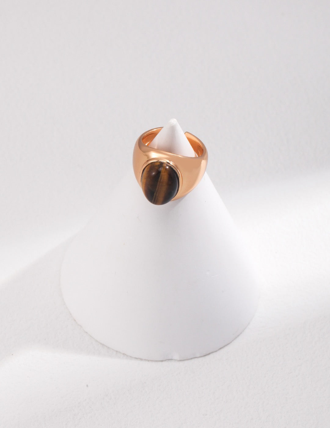 Tiger's Gaze Silver Ring