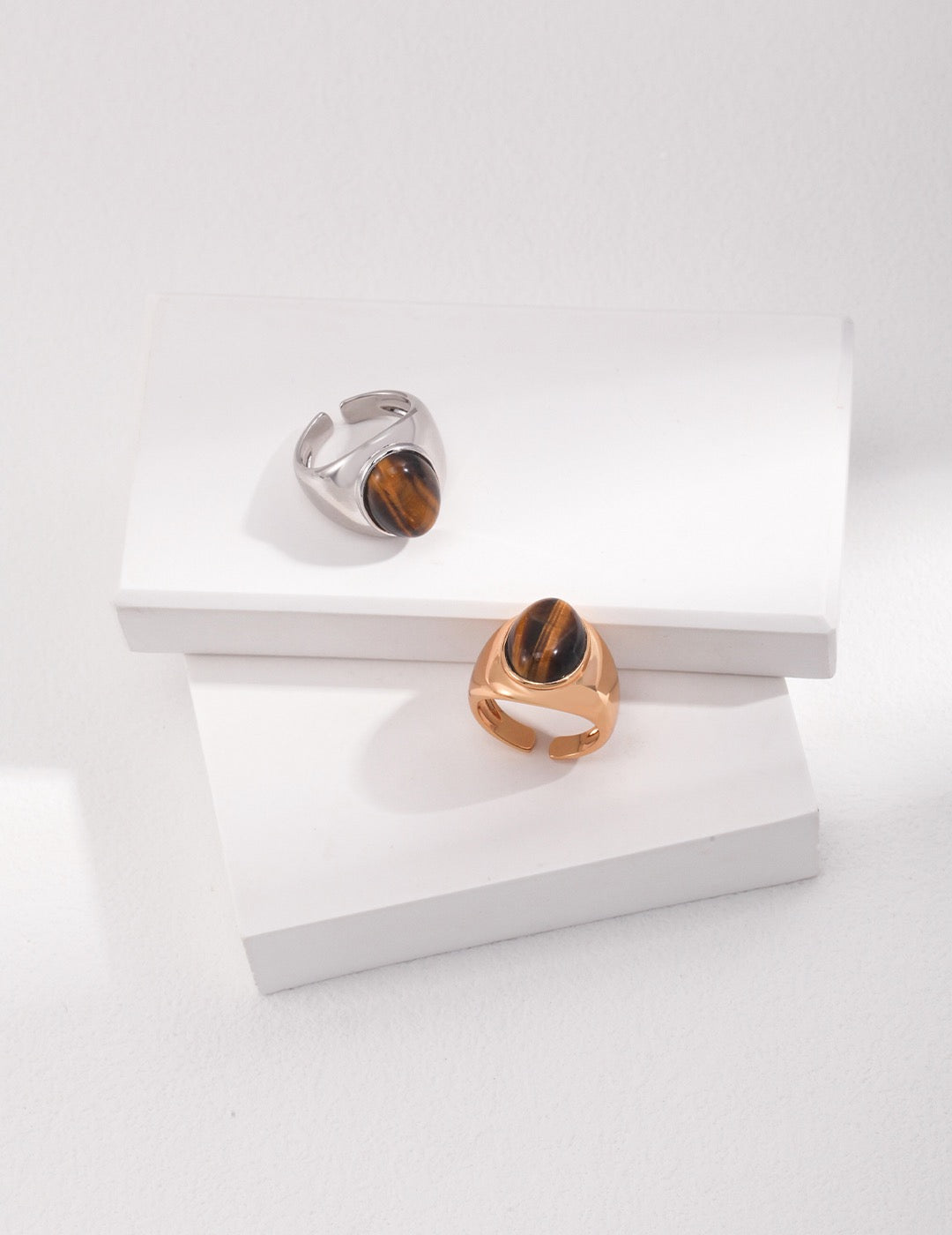 Tiger's Gaze Silver Ring