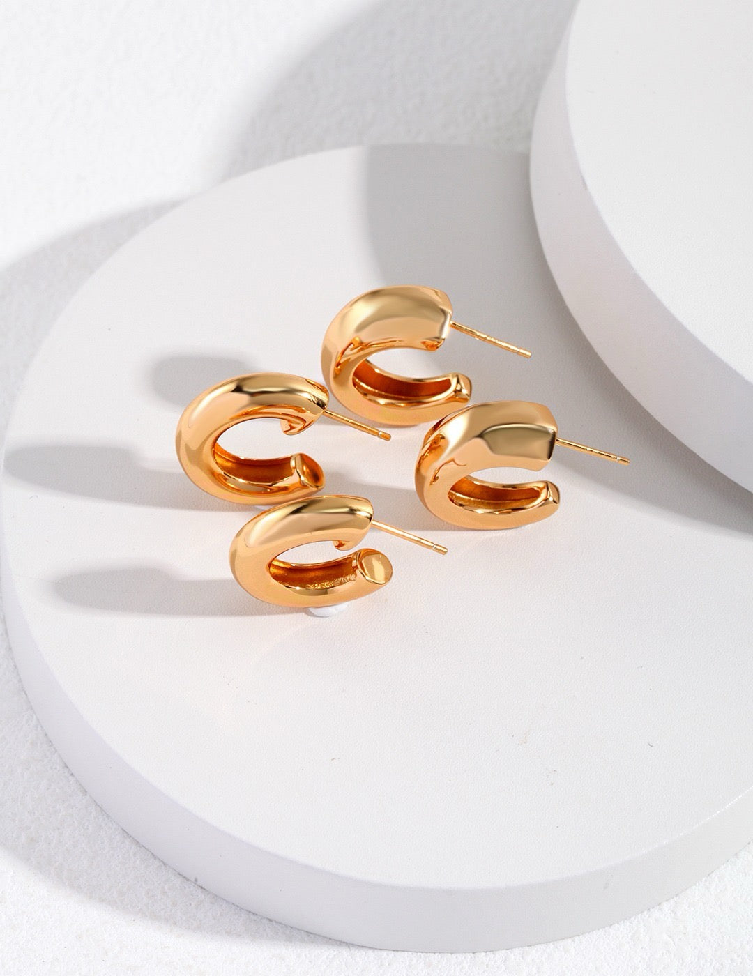 Modern Silver Tangles Earrings