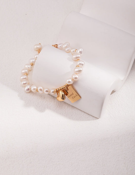 Elegant Pearl Whispers Bracelet