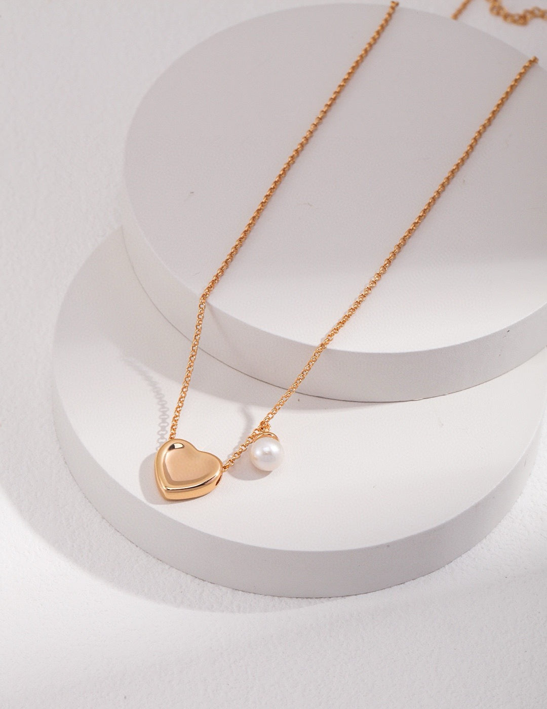 Pearl Love Heart Necklace