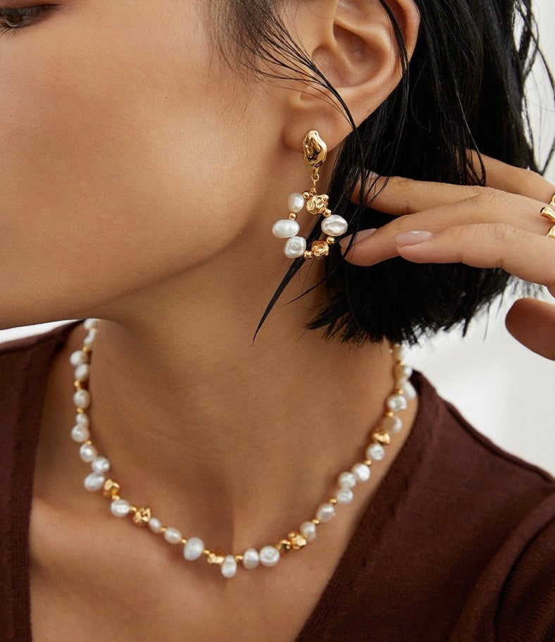 Pearl Cascade Earrings
