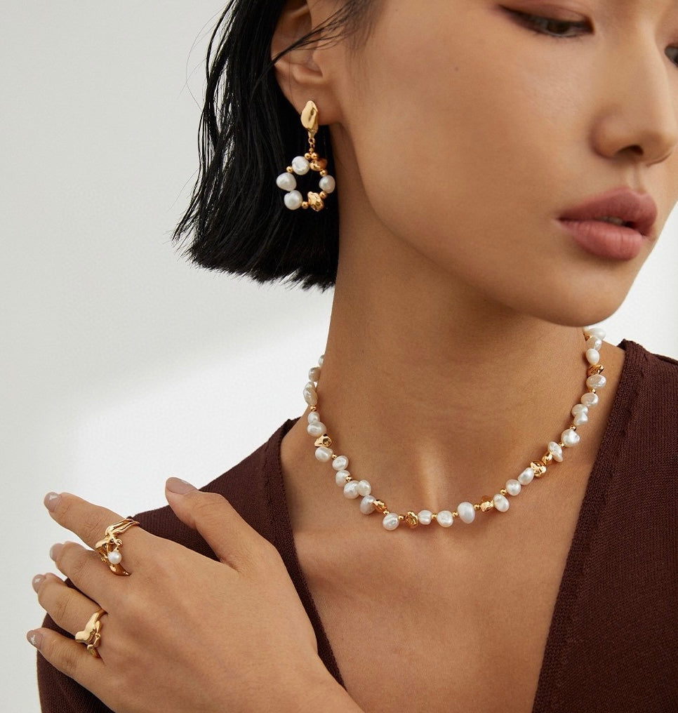 Pearl Cascade Earrings