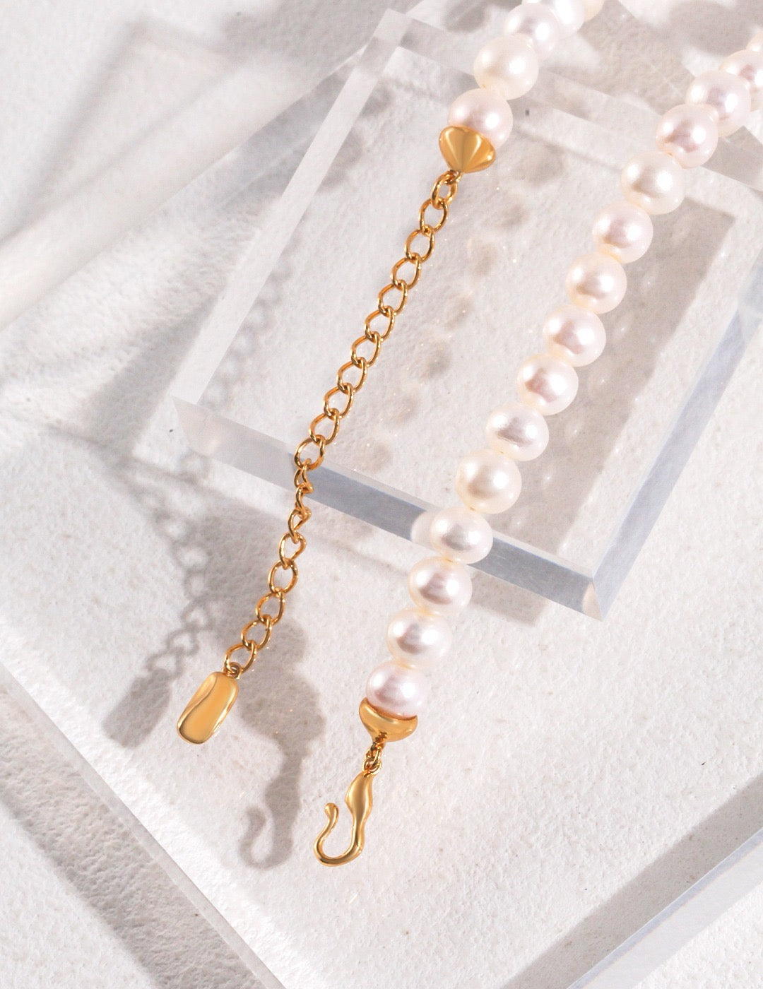 Timeless Tide Natural Freshwater Pearl Necklace