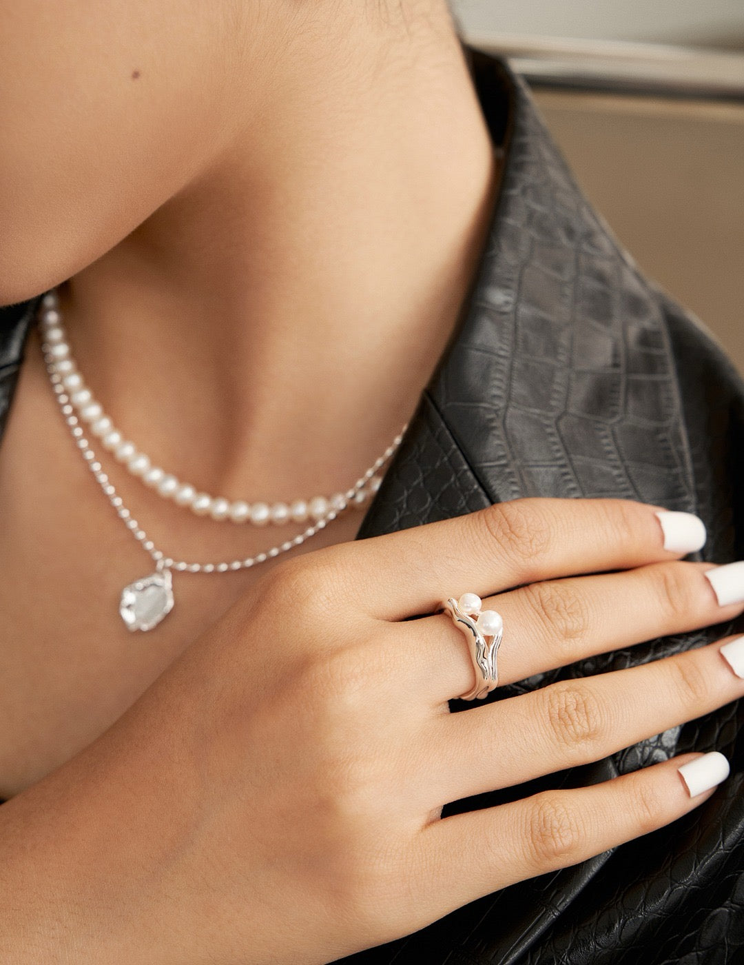 Rivulet Pearl Ring
