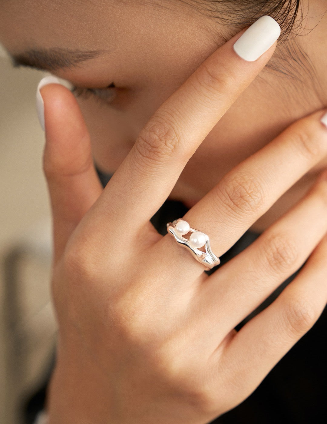 Rivulet Pearl Ring