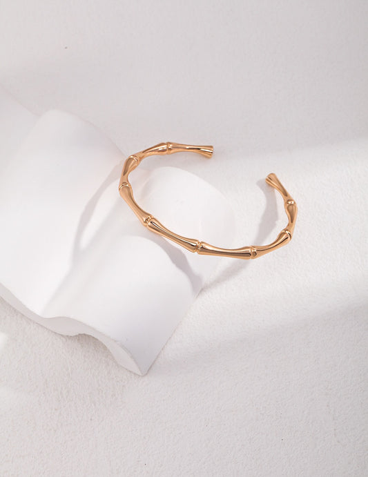 Bamboo Essence Silver Bangle