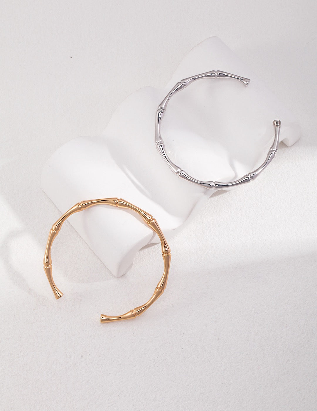 Bamboo Essence Silver Bangle