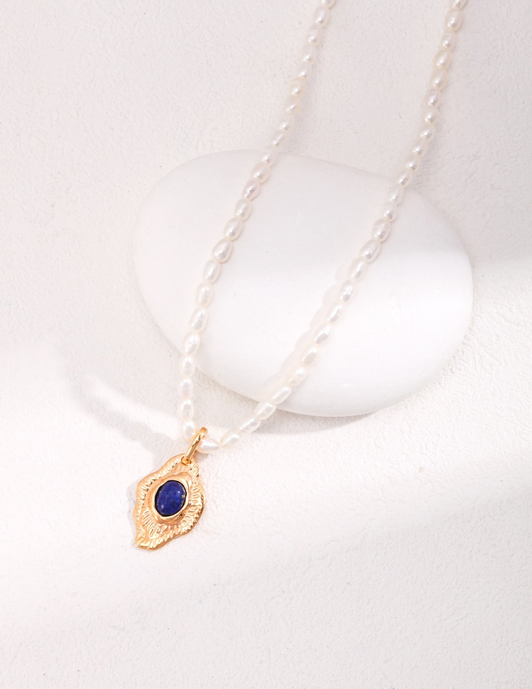 Lapis Lazuli Silver Pendant Necklace