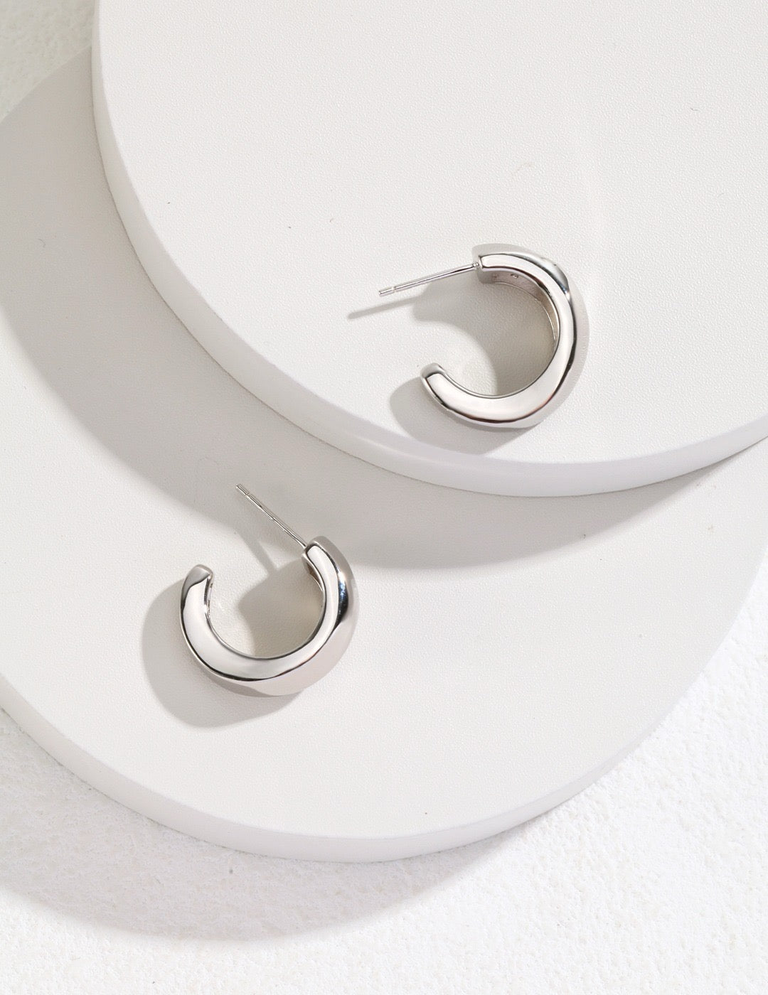 Modern Silver Tangles Earrings