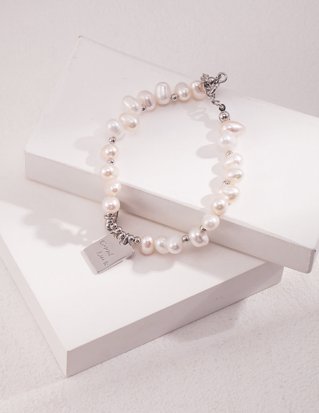 Elegant Pearl Whispers Bracelet