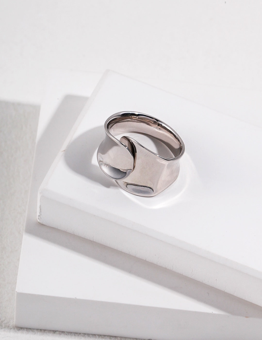 Concave Silver Ring