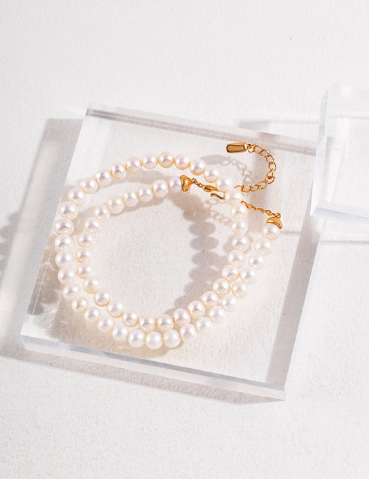 Timeless Tide Natural Freshwater Pearl Necklace