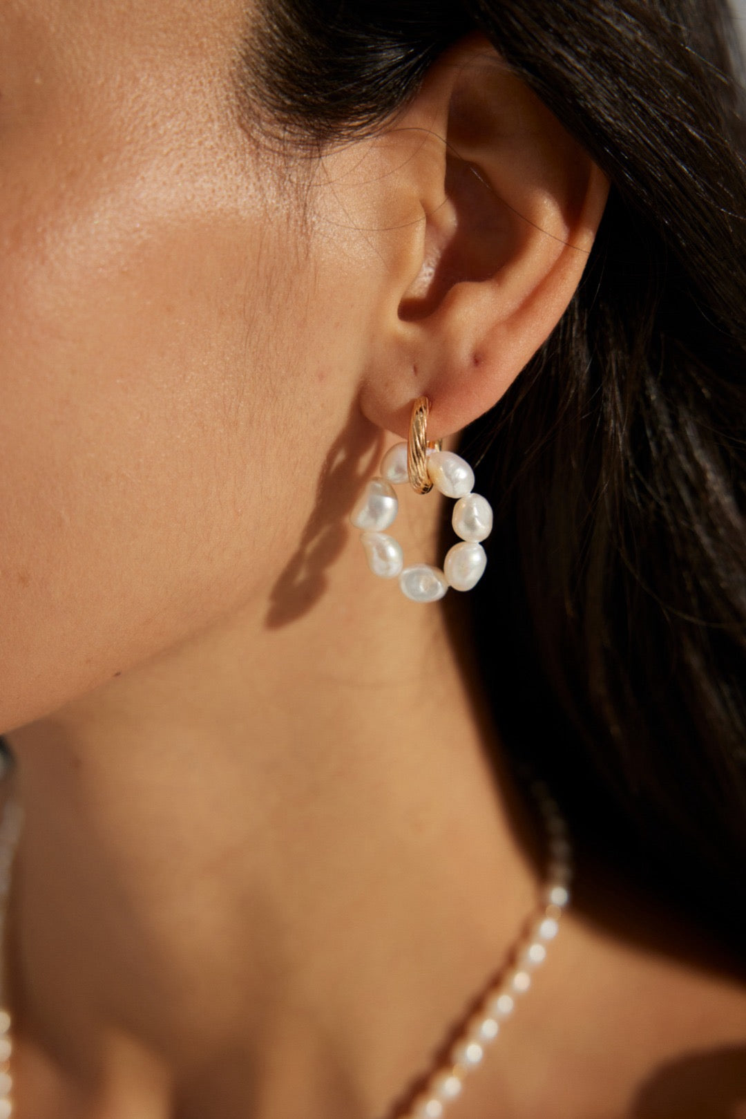 Floral Elegance Silver and Pearl Earrings